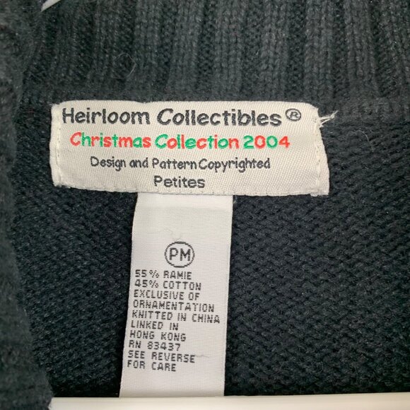 VTG Y2K  2004 Heirloom Collectibles Christmas Sweater Knit Snowflake M Retro - Picture 4 of 6